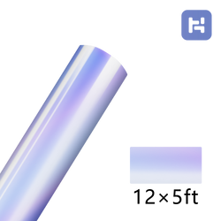 White Holographic Adhesive Vinyl Roll - 12"x5 FT (16 Colors Available)