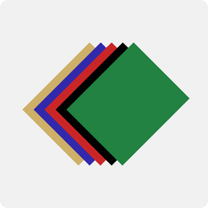 Heat Transfer Vinyl Bundle - 12"x10" 5 Pack（5 Assorted Deep Colors）