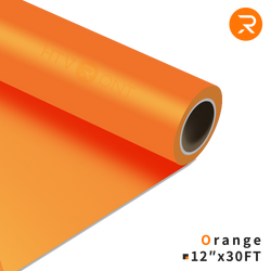 orange Heat Transfer Vinyl Roll - 12"x30 Ft (36 Colors）