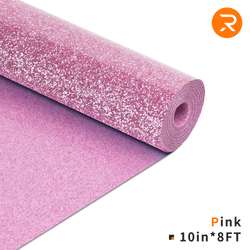 pink Glitter Heat Transfer Vinyl Roll - 10"x8 Ft (8 Colors)