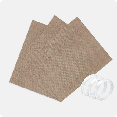 CA HTVRONT PTFE Sheet for Heat Press - 3 Packs 12" x 16" with Heat Tape / 16" x 20"